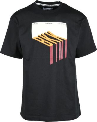 Dirk Bikkembergs Tops, Heren, Zwart, S, Katoen, Katoenen T-shirt