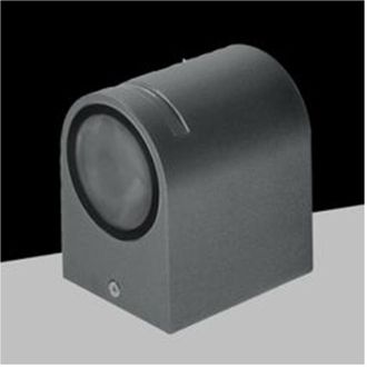 Trade Shop Trade Shop - Fachada De La L&aacute;mpara De Pared Externa Fachada De La Pared De La Pared Gu10 Ataque Ip54 Gris Gn-wl061-g