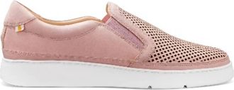 Samuel Hubbard Womens Laguna Slip On Shoes In Light Rose Leather