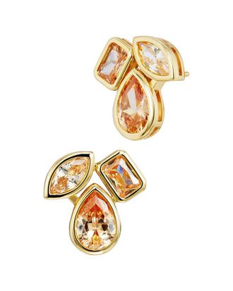 Savvy Cie Jewels 14K Plated Cz Stud Earrings