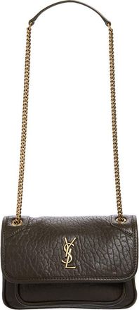 Saint Laurent Mini Niki Leather Shoulder Bag in Light Musk at Nordstrom