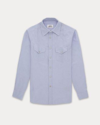 Fortela Tex Texan Cotton Shirt in Light_Blue at Nordstrom, Size Medium Eu