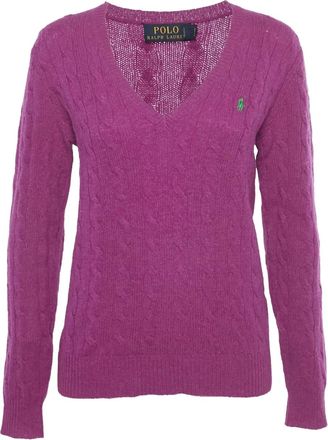 Polo Ralph Lauren Maglione con ricamo - Viola