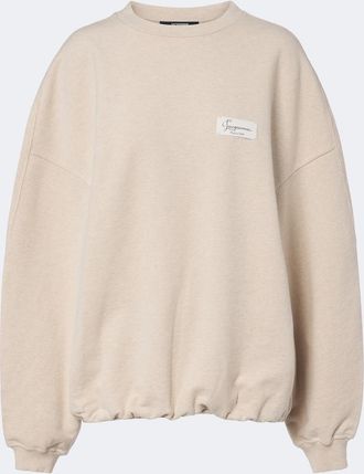 Jacquemus Corso oversized cotton fleece sweatshirt