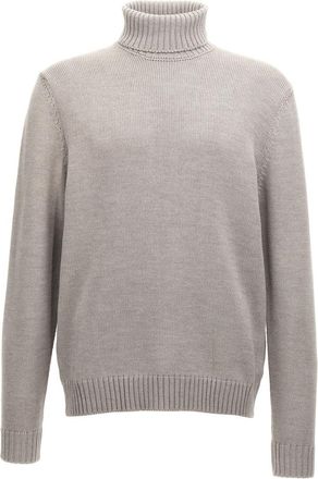 Zanone Grey Turtle-Neck Sweater
