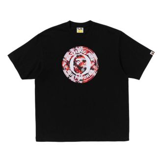 A Bathing Ape Map Camo Busy Works Relaxed Fit T-Shirt Black 1L30-110-320-BLK