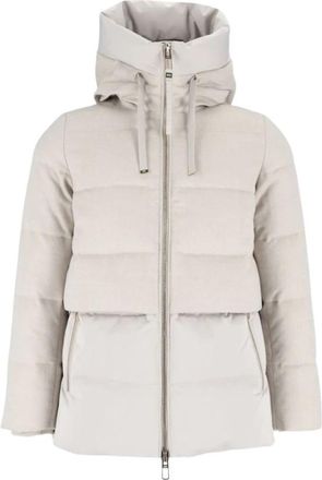Duno Keiko Jas - Dames - Winterjassen - Beige - S - Leer - Jassen