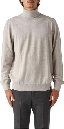 Fay Wollen coltrui - Heren - Coltruien - Grijs - XL - Wol - Truien & Vesten