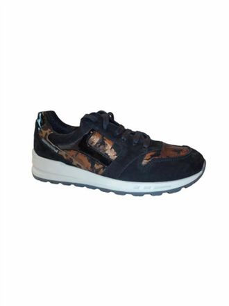 Mephisto Mens Cross Back Sneakers In Black Leopard