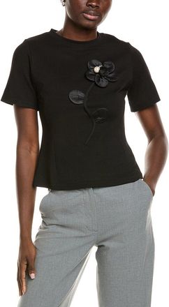 Gracia Flower Applique T-Shirt