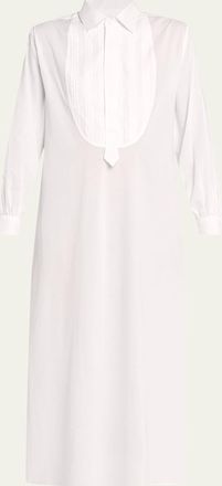 S&eacute;bline Painters Pintuck Bib Cotton Midi Dress