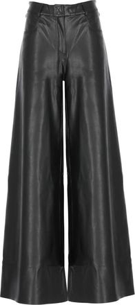 Norma Kamali Elephant Jean - Dames - Wijde Broeken - Zwart - M - Polyester - Broeken