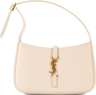 Saint Laurent Borsa a spalla con logo - Toni neutri