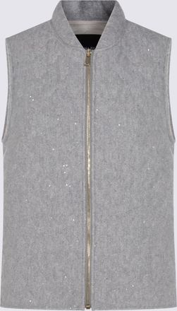 Fabiana Filippi Grey Down Jacket