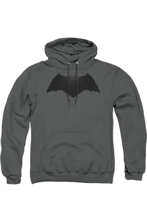 Gildan Batman V Superman Beveled Bat Logo Adult Pull Over Hoodie / Hooded Sweatshirt