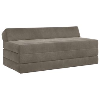 vidaXL Sof&aacute; Cama Plegable Gris Claro 120 X 60 X 49 Cm Tela Vidaxl