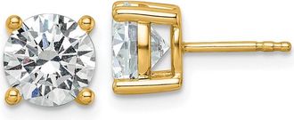 Diamond2Deal 14k Gold 3 ctw Lab Grown Diamond Stud Earrings