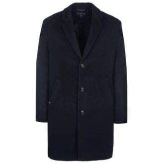 Tommy Hilfiger Heren, Mantels, Blauw, Maat: L Wol