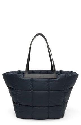 VeeCollective Porter Basque Quilted Tote in Dark Navy Blue at Nordstrom
