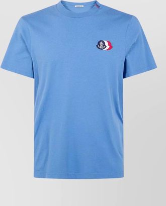 Moncler short sleeve cotton jersey crew neck t-shirt