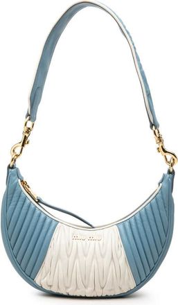 Miu Miu Pre-owned Miu Miu Bicolor Matelasse Nappa Rider Shoulder Bag Ladies VY359MMOPURGDK91