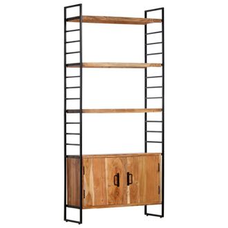 vidaXL Vidaxl - Estanter&iacute;a De 4 Niveles Madera Maciza De Acacia 80x30x180 Cm