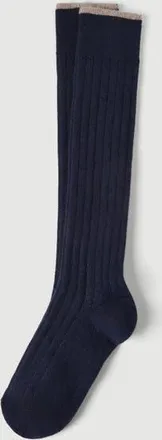 Brunello Cucinelli Cashmere rib knit socks in Navy Blue at Nordstrom, Size Xx-Large