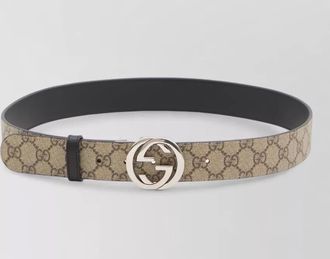 Gucci reversible gg supreme belt double face