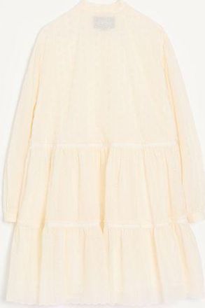 Valentino Abito in Sangallo Motivo Pois Daisy Donna AVORIO 38