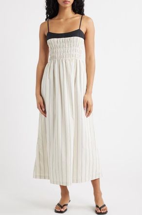 Rails Primrose Stripe Smocked Bodice A-Line Dress in Palma Stripe at Nordstrom, Size Xx-Large