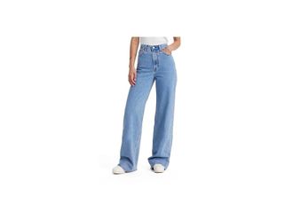 Levi's Ribcage Wide Leg Jeans Womens Jeans Splash Zone : 25 32, Cotton/Denim
