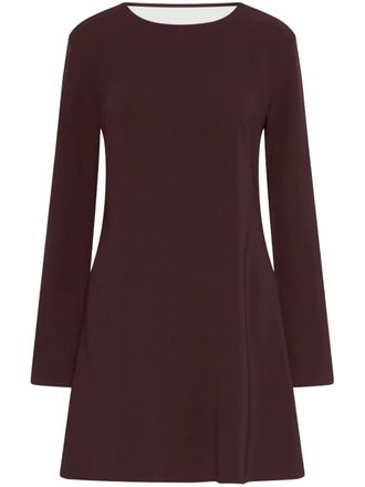 Marella Burgundy Avocado A-Line Mini Dress