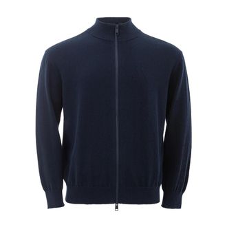 A|X Armani Exchange Hoodies & sweatvesten, Heren, Blauw, M, Katoen, Zip-through Sweatshirt