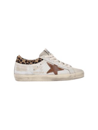 Golden Goose White Super Star Leather Sneakers