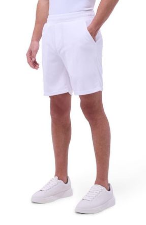 Bugatchi Drawstring Terry Short in White at Nordstrom, Size Xxx-Large