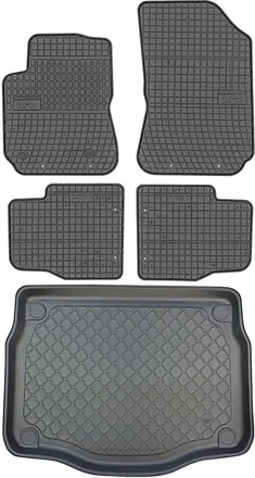 OEM Juego De Alfombrillas De Goma Para Coche Y Maletero Para Citro&euml;n C4 Cactus I Crossover (agosto De 2014-2020)