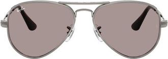 Ray-Ban The Aviator Max 58mm Pilot Sunglasses in Gunmetal /Violet at Nordstrom