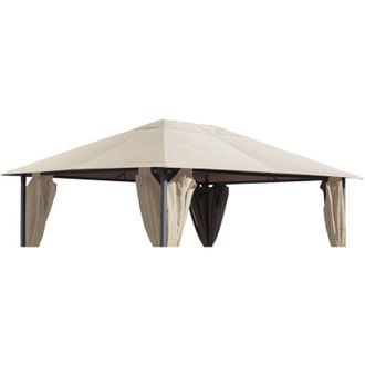 Quick-Star Quick-star - Ersatzdach 250g Garten Pavillon 3x4m Sand Antik Pavillondach Ersatzbezug