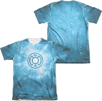 Gildan Green Lantern Blue Energy (Front/Back Print) Adult 65/35 Poly/Cotton Short Sleeve Tee / T-Shirt