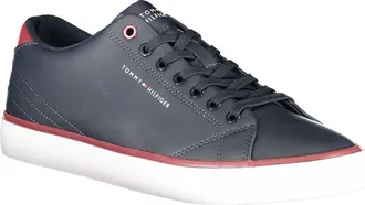 Tommy Hilfiger Contrast-Trim Canvas Sneaker - Blue