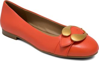 Aerosoles Paradise Buckle Flat in Orange at Nordstrom, Size 9.5