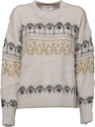 Isabel Marant Powder Pink Wool And Mohair Dully Sweater