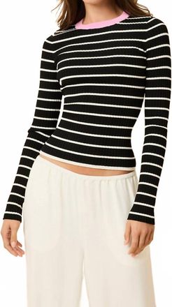 Solid & Striped The Dora Top In Noir