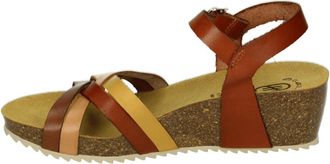 Hee Schoenen, Dames, Bruin, 39 EU, Leer, 26011 Platte Sandaal