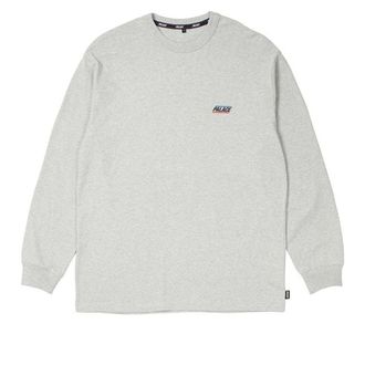 Palace Basically A Long-Sleeve T-shirt Grey Marl P25LS027