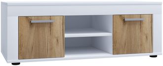 ebuy24 Ebuy24 - Muebles De Tv Vcm Lowboard Estante De Tv Dimensiones Al. 37 X An. 102 X P. 45 Cm Muebles Fernseh - Usilo L (blanco / Roble De Miel)