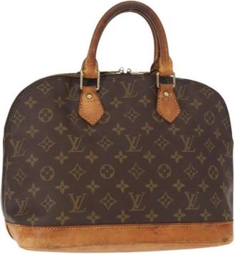 Louis Vuitton Pre-owned Vintage Canvas Handtas - Dames - Vintage Handtas - Bruin - ONE Size - Vintage