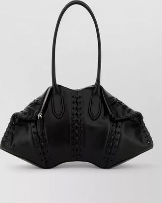 Alexander McQueen manta leather shoulder bag structured design