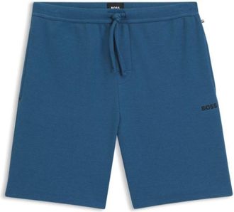 BOSS Cotton-blend pajama shorts with embroidered logo