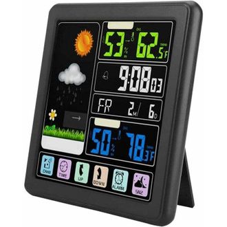 OEM Estaci&oacute;n Meteorol&oacute;gica Inal&aacute;mbrica Ts-3310 - Term&oacute;metro Inal&aacute;mbrico Para Interiores Y Exteriores - Pantalla T&aacute;ctil Completa - Sensor - Estaci&oacute;n De Pro